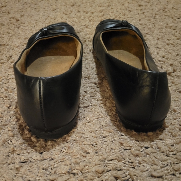 WOMENS FADED GLORY BOW FLAT BALLET SHOES BLACK SIZE 7.5 - Picture 6 of 11